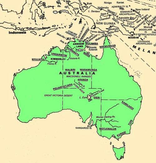 Australien Karte